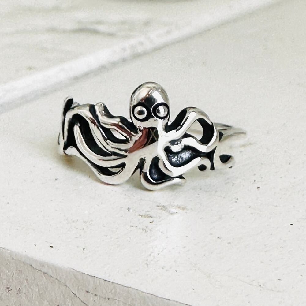Octopus Sterling Silver Toe Ring